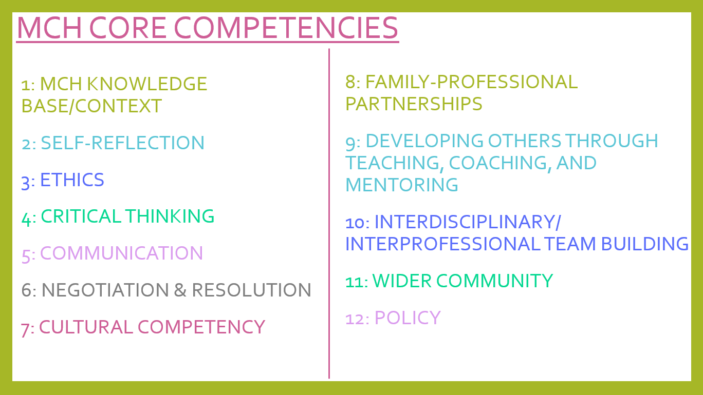 Competencies – MCH LEADS